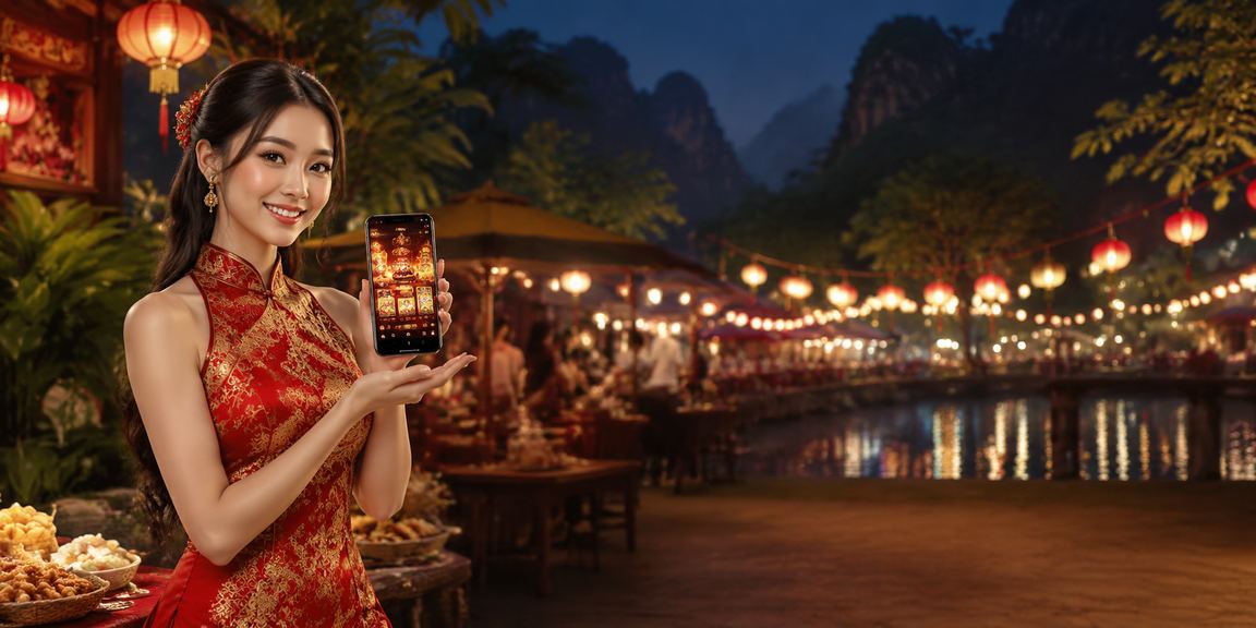 Phong cảnh chợ đêm và giải trí trên di động tại Ninh Bình